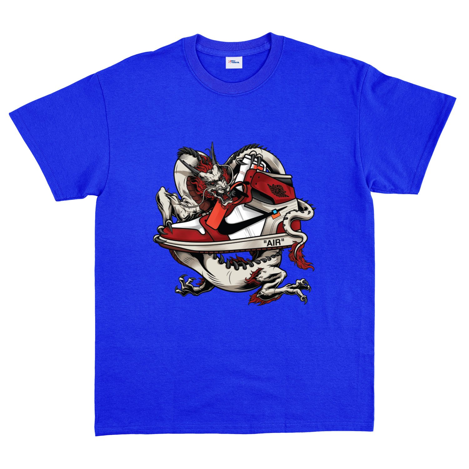 Air Jordan Dragon Tişört L - Mavi