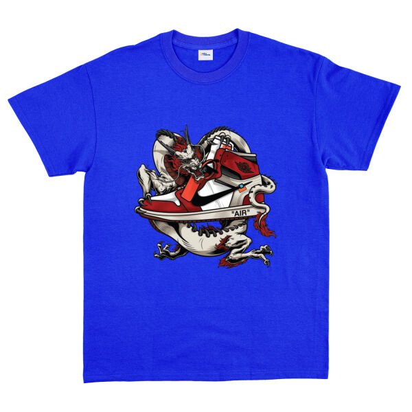 Air Jordan Dragon Tişört L - Mavi