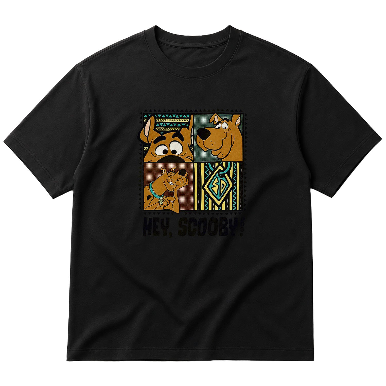 Hey Scooby! Oversize Tişört XL - Siyah