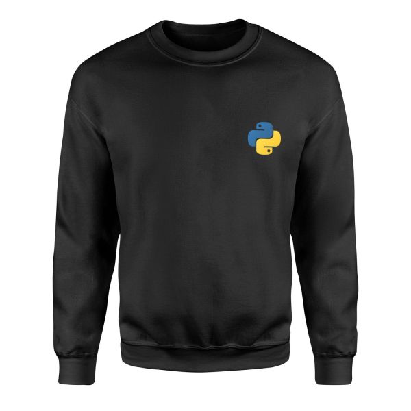 Python Icon Sweatshirt M - Siyah