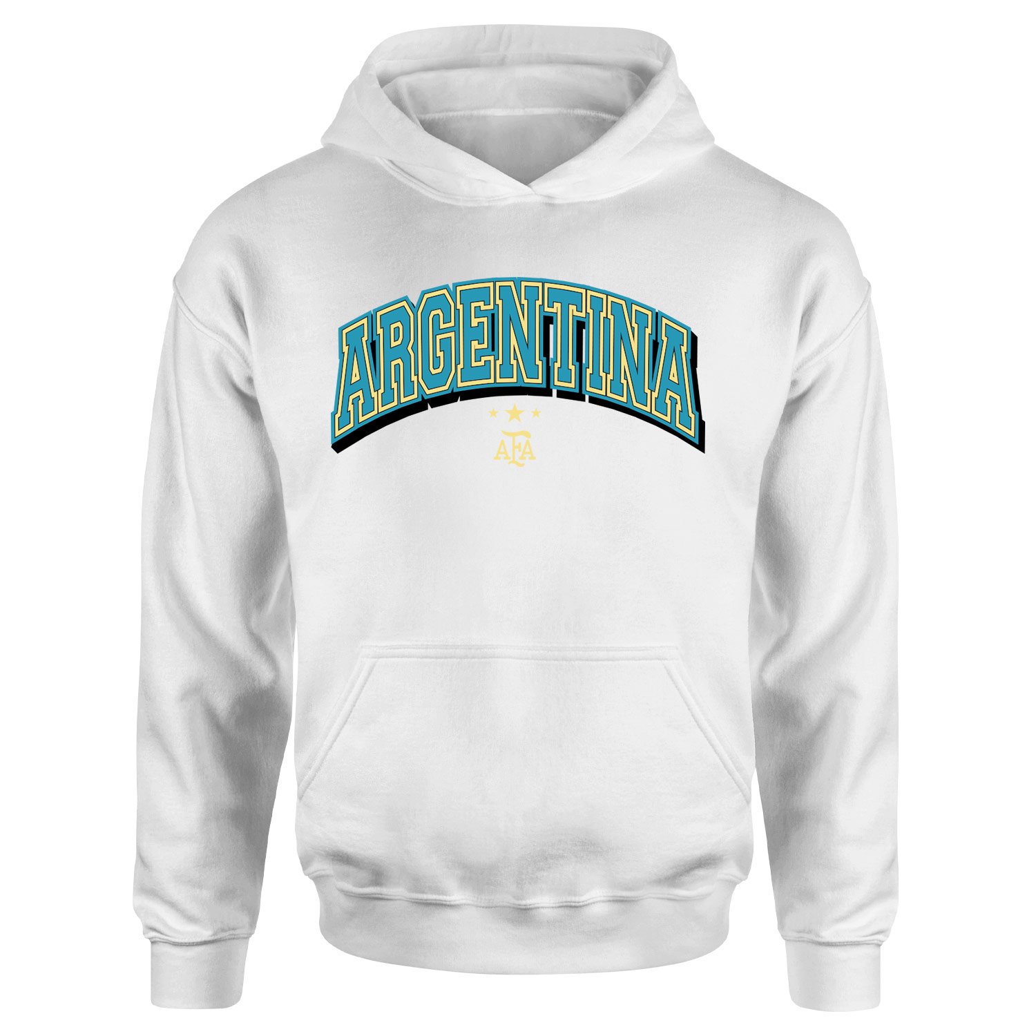 Arjantin 2026 Varsity Hoodie L - Beyaz
