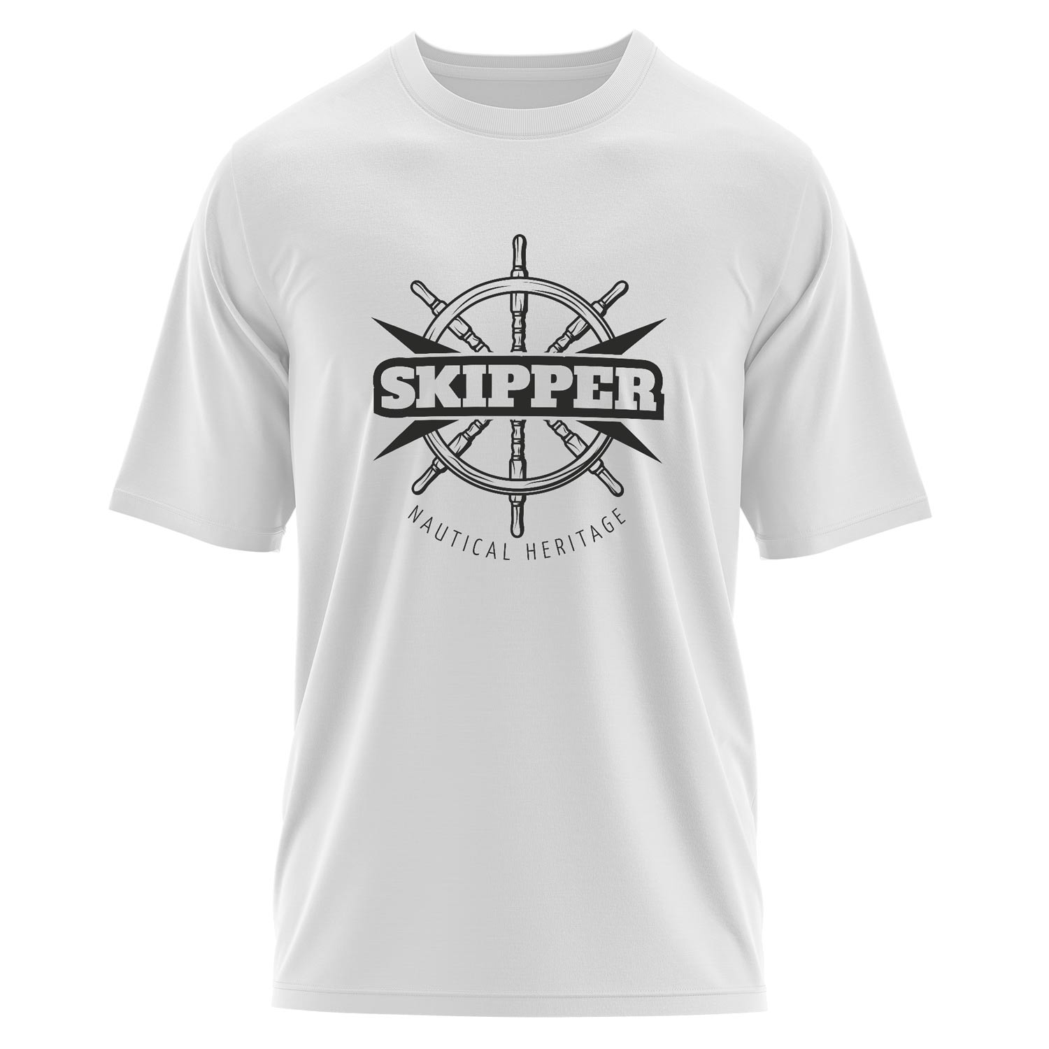 Skipper Denizci Oversize Tişört M - Beyaz