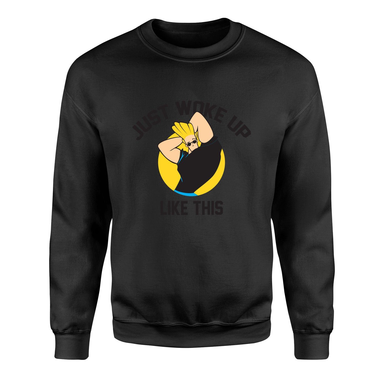 Just Woke Up Like This | Johnny Bravo Sweatshirt XXL - Siyah
