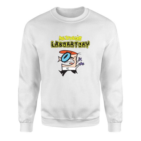 Dexter Lab Sweatshirt S - Beyaz