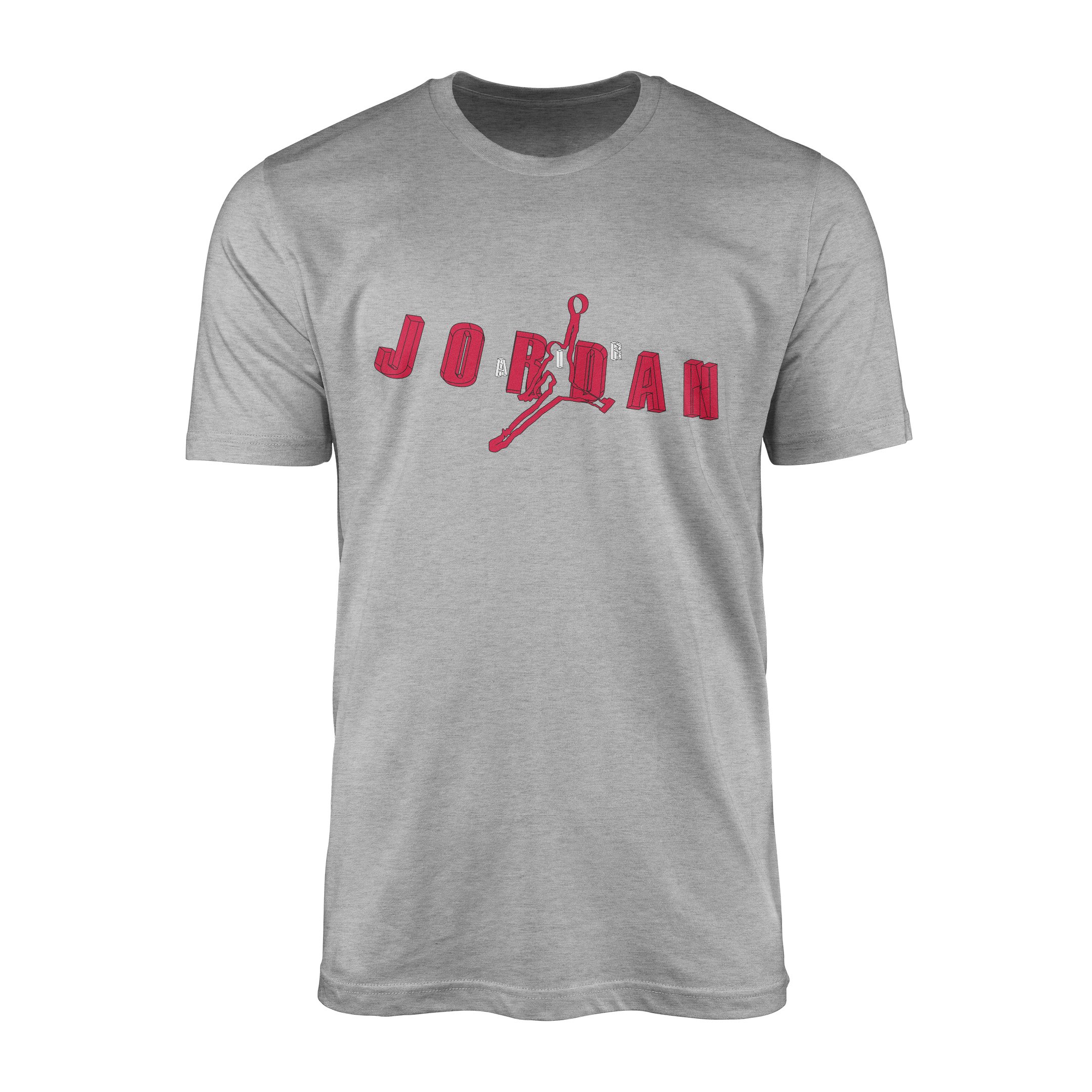 Air Jordan Wireframe Tişört L - Gri