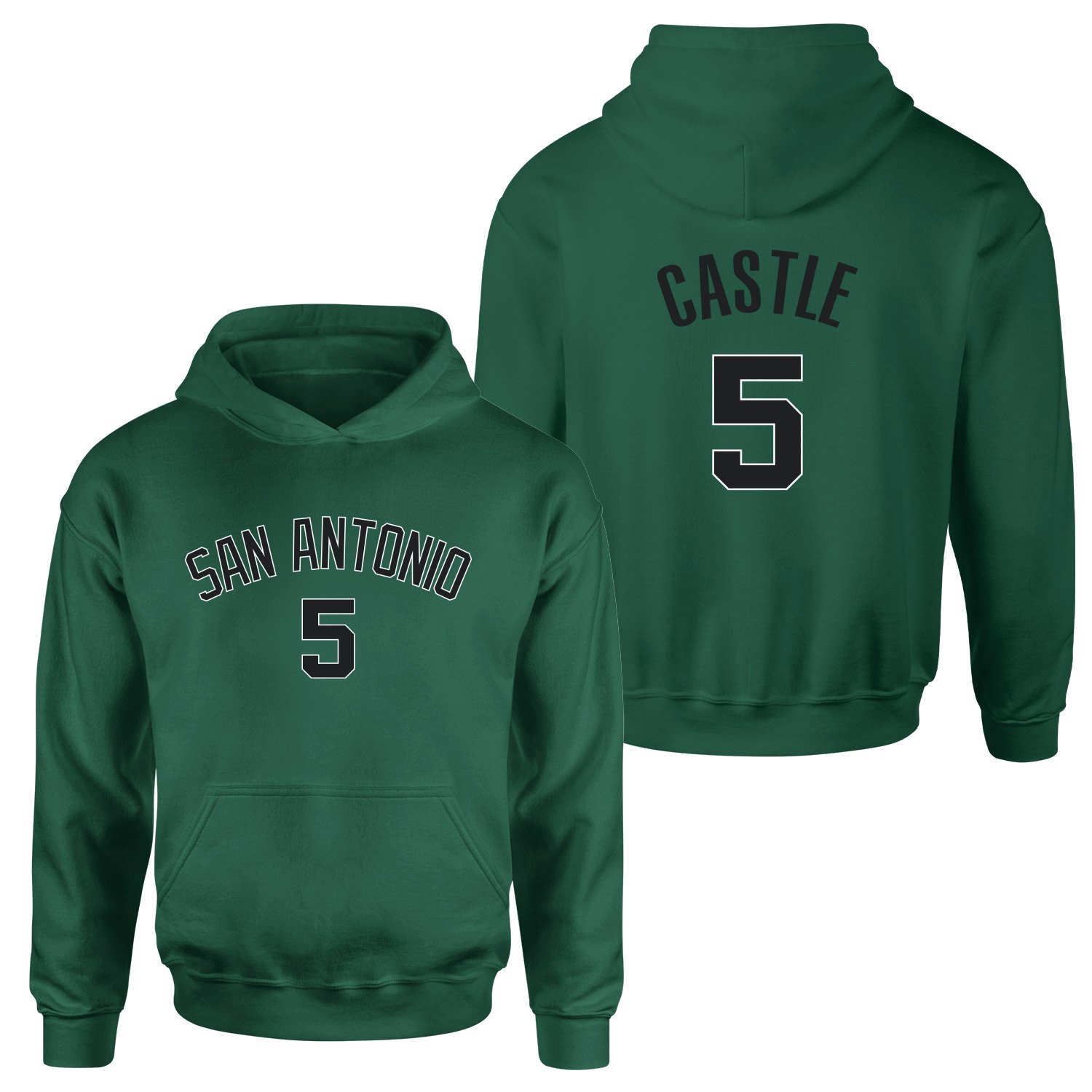 Stephon Castle San Antonio 5 Forma Hoodie XXL - Nefti Yeşili