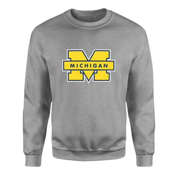 Michigan Wolverines Sweatshirt L - Gri