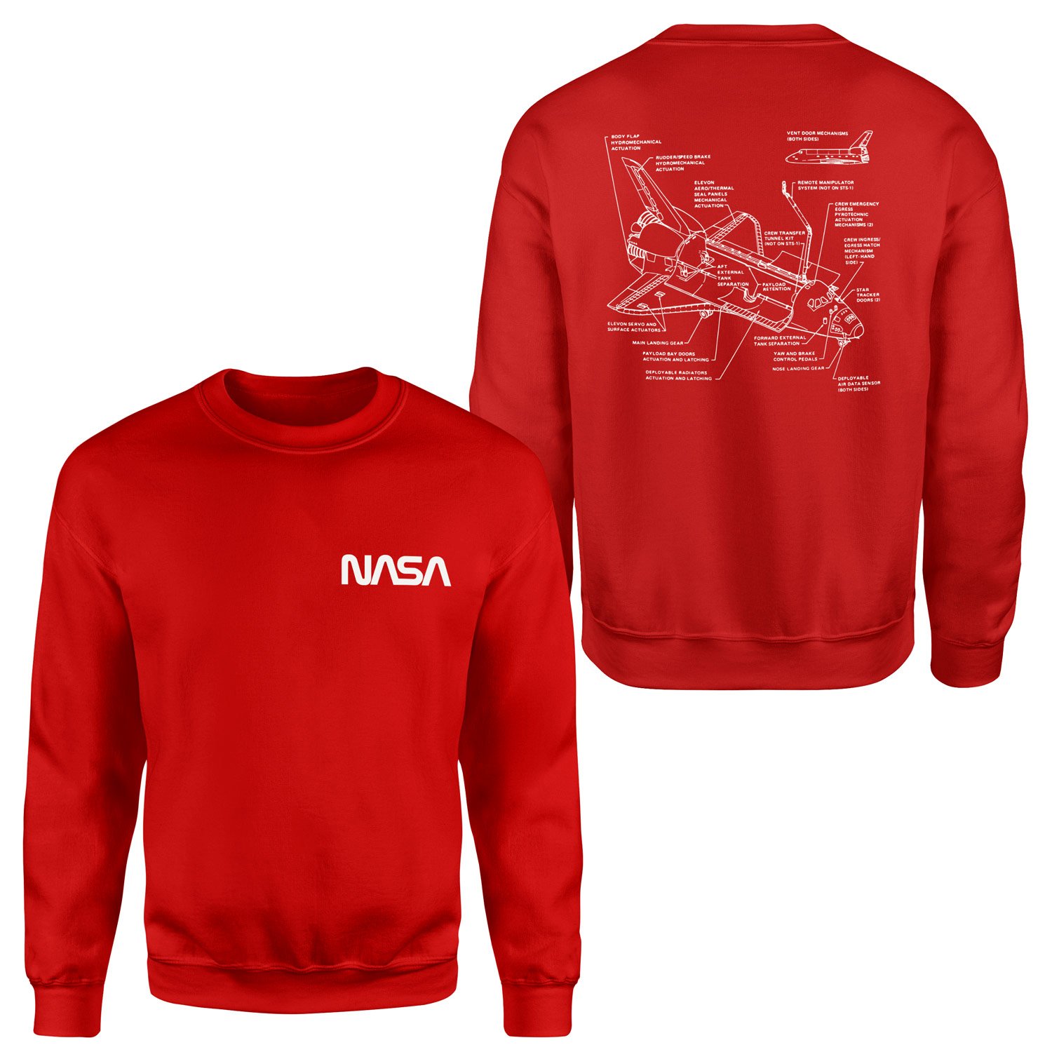 NASA Retro Mechanisms Graphic v1.0 Sweatshirt