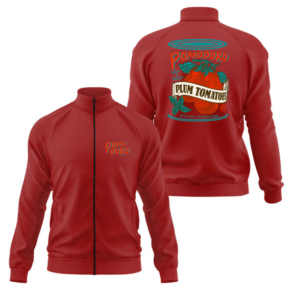Pomodoro Whole & Peeled Fermuarlı Sweatshirt L - Kırmızı