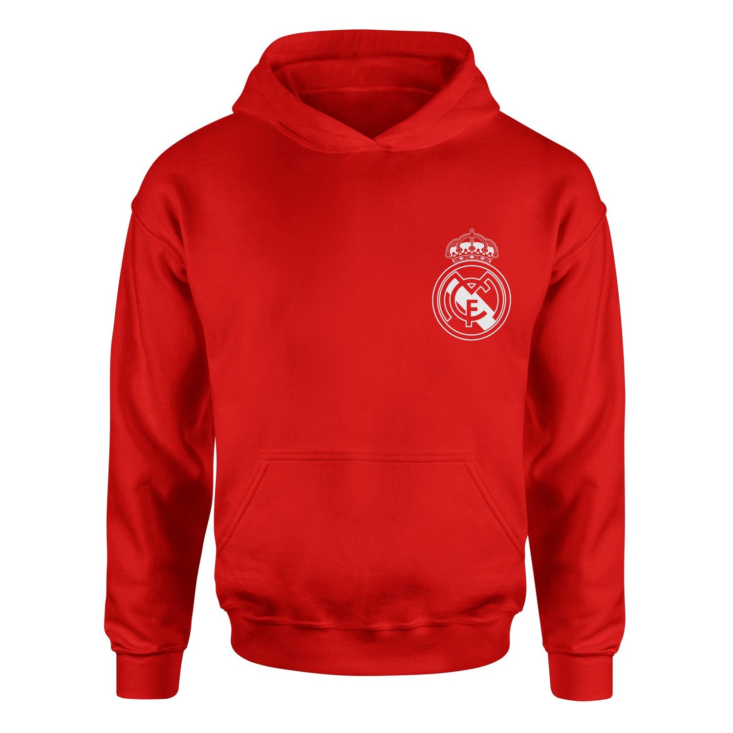 Real Madrid Badge Hoodie XXL - Kırmızı
