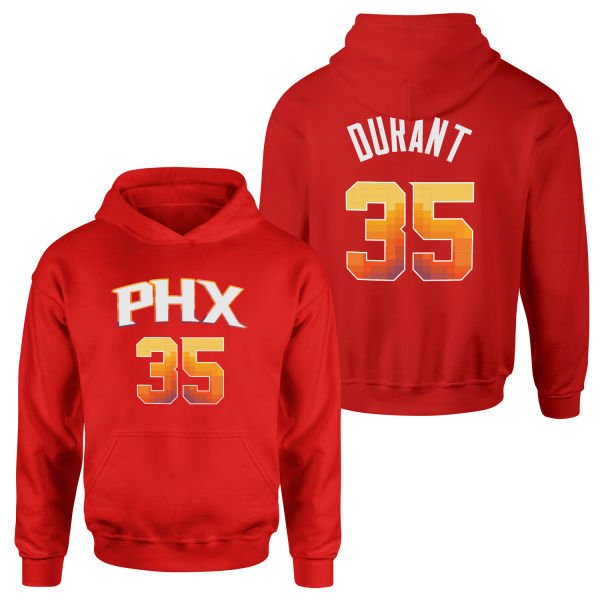 Kevin Durant 35 Phoenix Forma Hoodie L - Kırmızı
