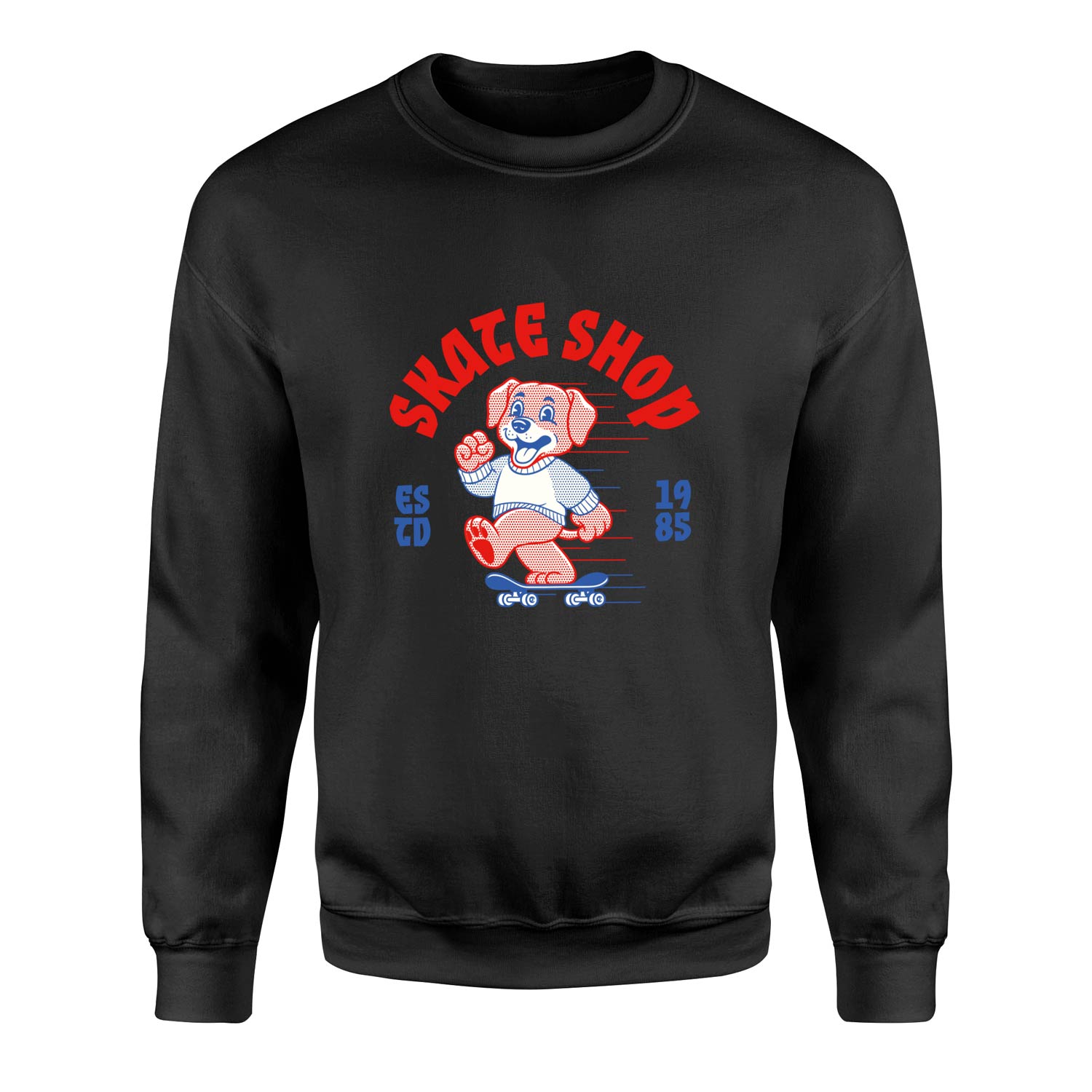 Skate Shop Sweatshirt S - Siyah