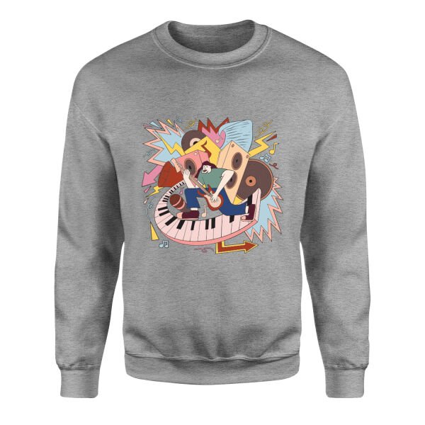 World of Music Sweatshirt L - Gri