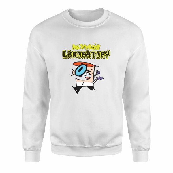 Dexter Lab Sweatshirt M - Beyaz