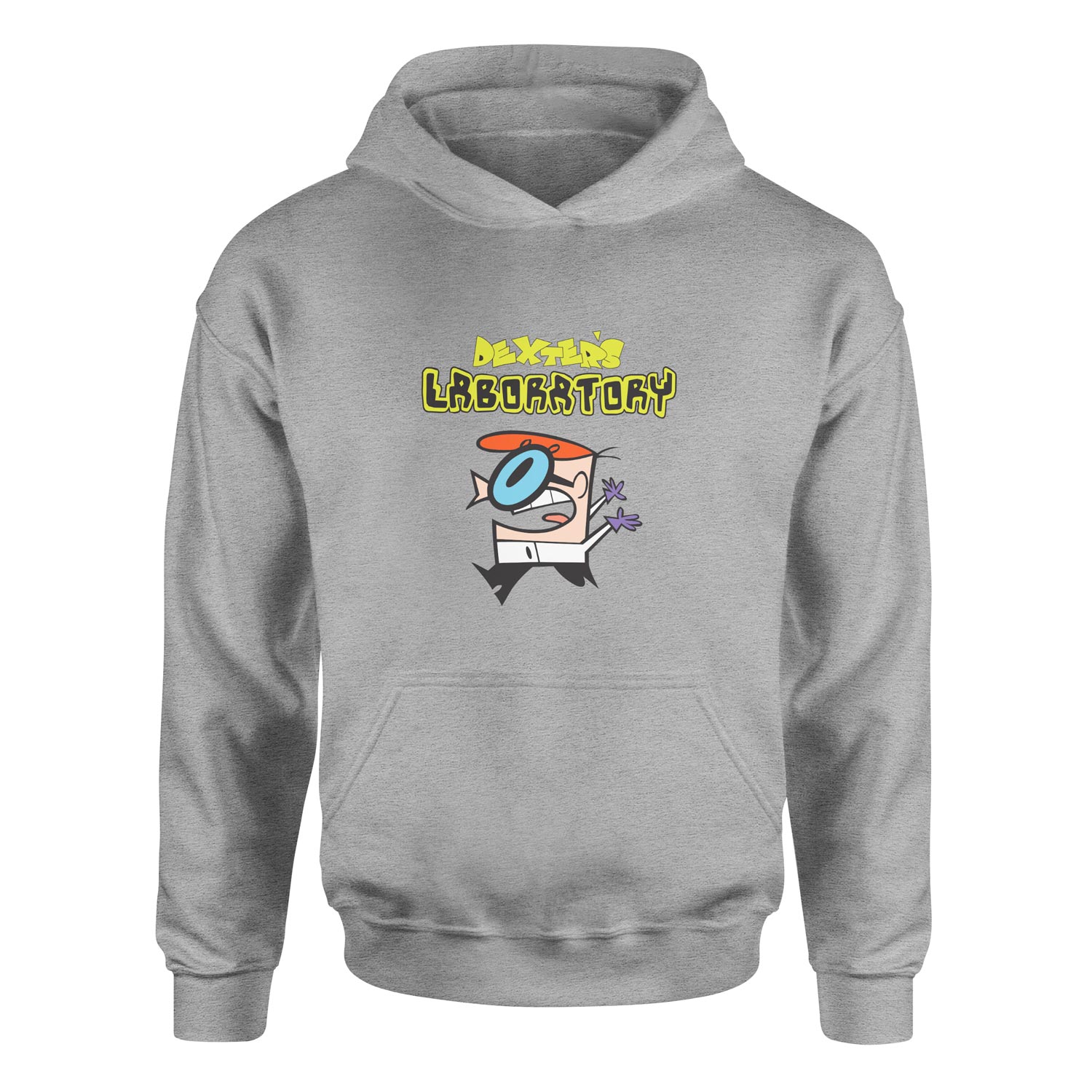 Dexter Lab Hoodie L - Gri