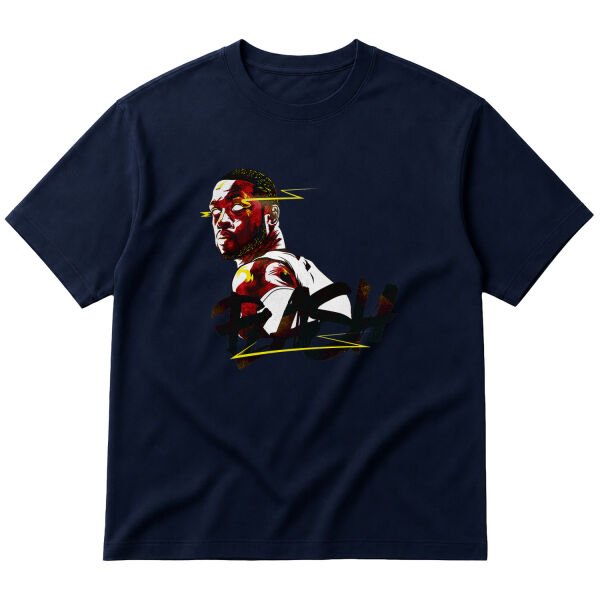 Dwayne “Flash” Wade Oversize Tişört L - İndigo Mavisi