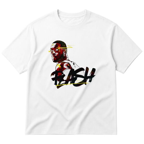 Dwayne “Flash” Wade Oversize Tişört L - Beyaz
