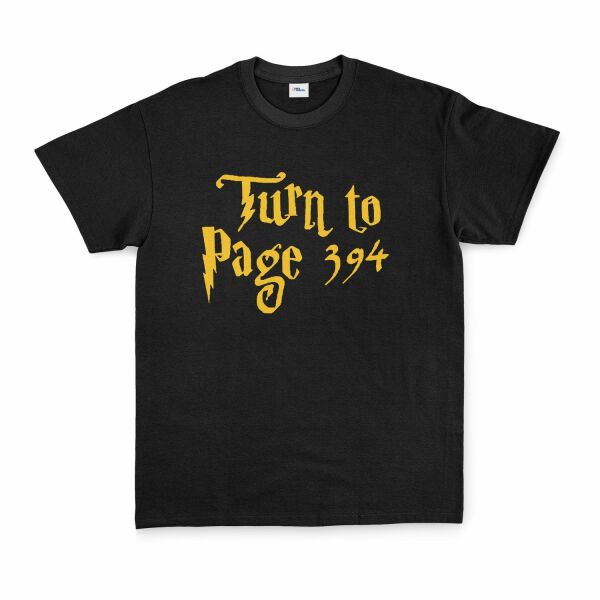 Turn to Page 394 Tişört XXL - Siyah