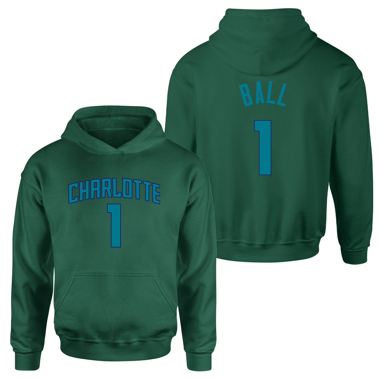 Lamelo Ball 1 Charlotte Forma Hoodie XL - Nefti Yeşili