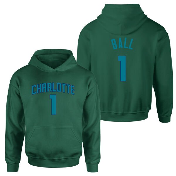 Lamelo Ball 1 Charlotte Forma Hoodie XL - Nefti Yeşili
