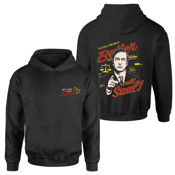 Call Saul Goodman | Better Call Saul Hoodie L - Siyah