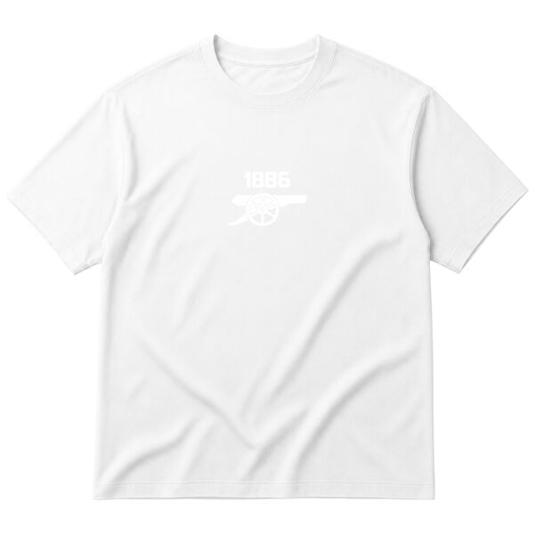 Gunners since 1886 | Arsenal Oversize Tişört M - Beyaz