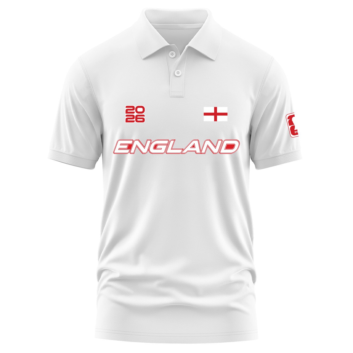 İngiltere 2026 Polo Tişört L - Beyaz