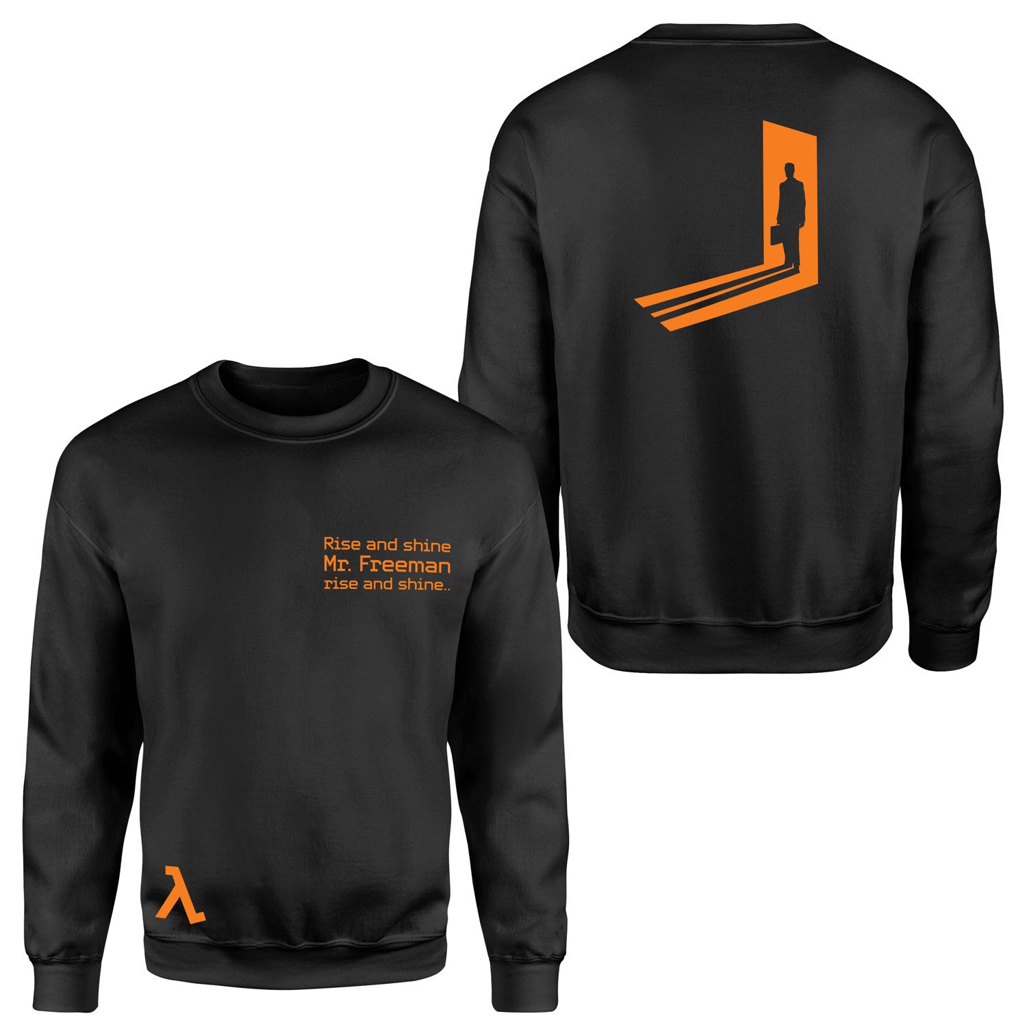 Rise and Shine Mr. Freeman | Half-Life Sweatshirt S - Siyah