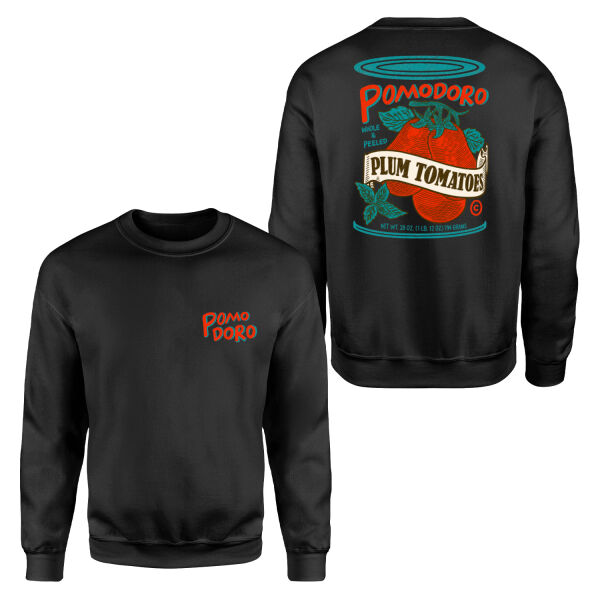 Pomodoro Whole & Peeled Sweatshirt S - Siyah