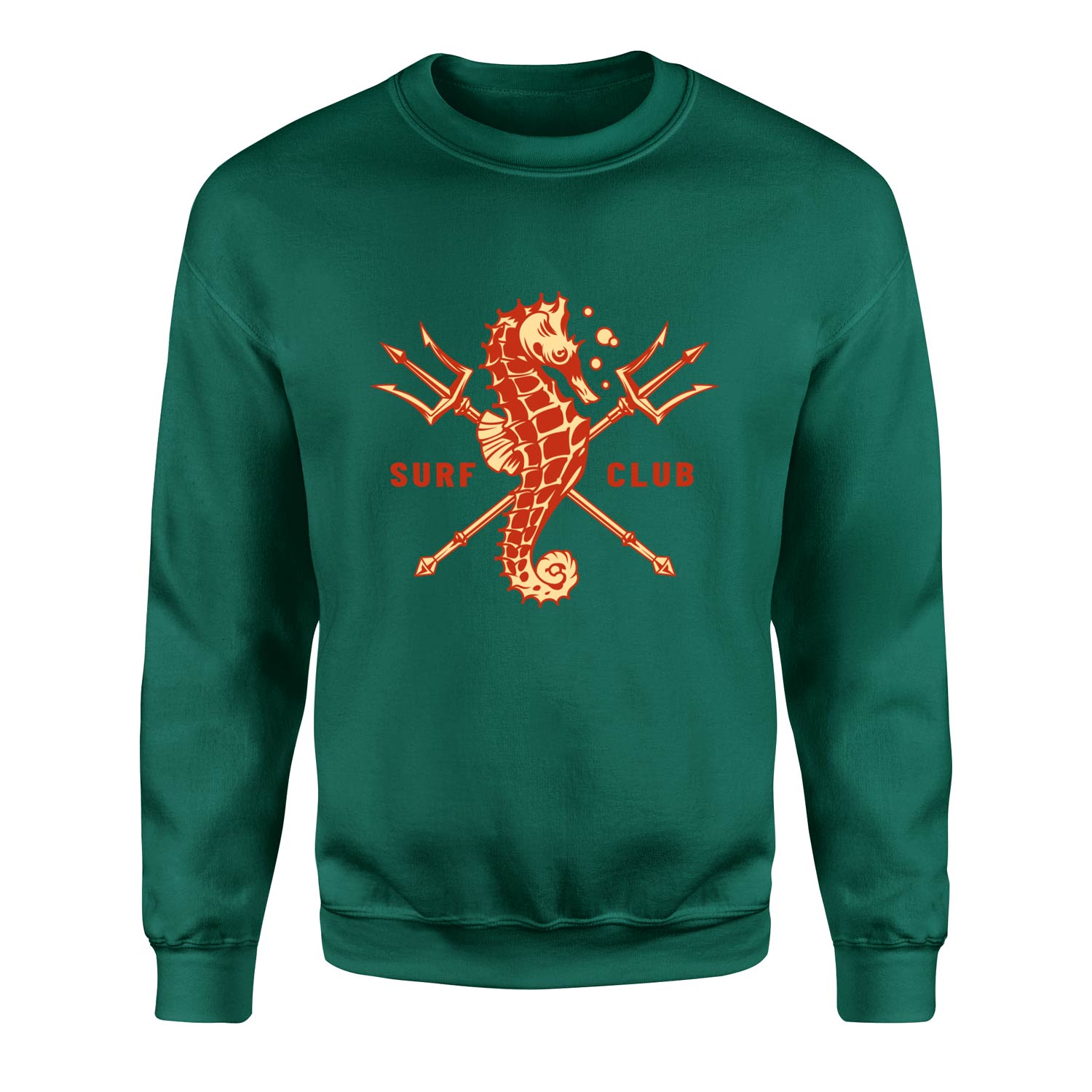 Sea Horse Surf Club Sweatshirt L - Nefti Yeşili