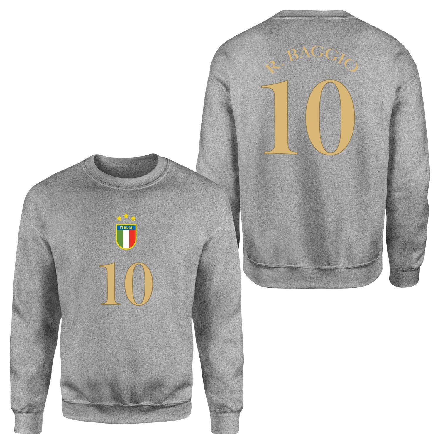 Roberto Baggio 10 Forma Sweatshirt S - Gri