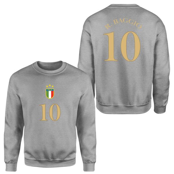 Roberto Baggio 10 Forma Sweatshirt S - Gri