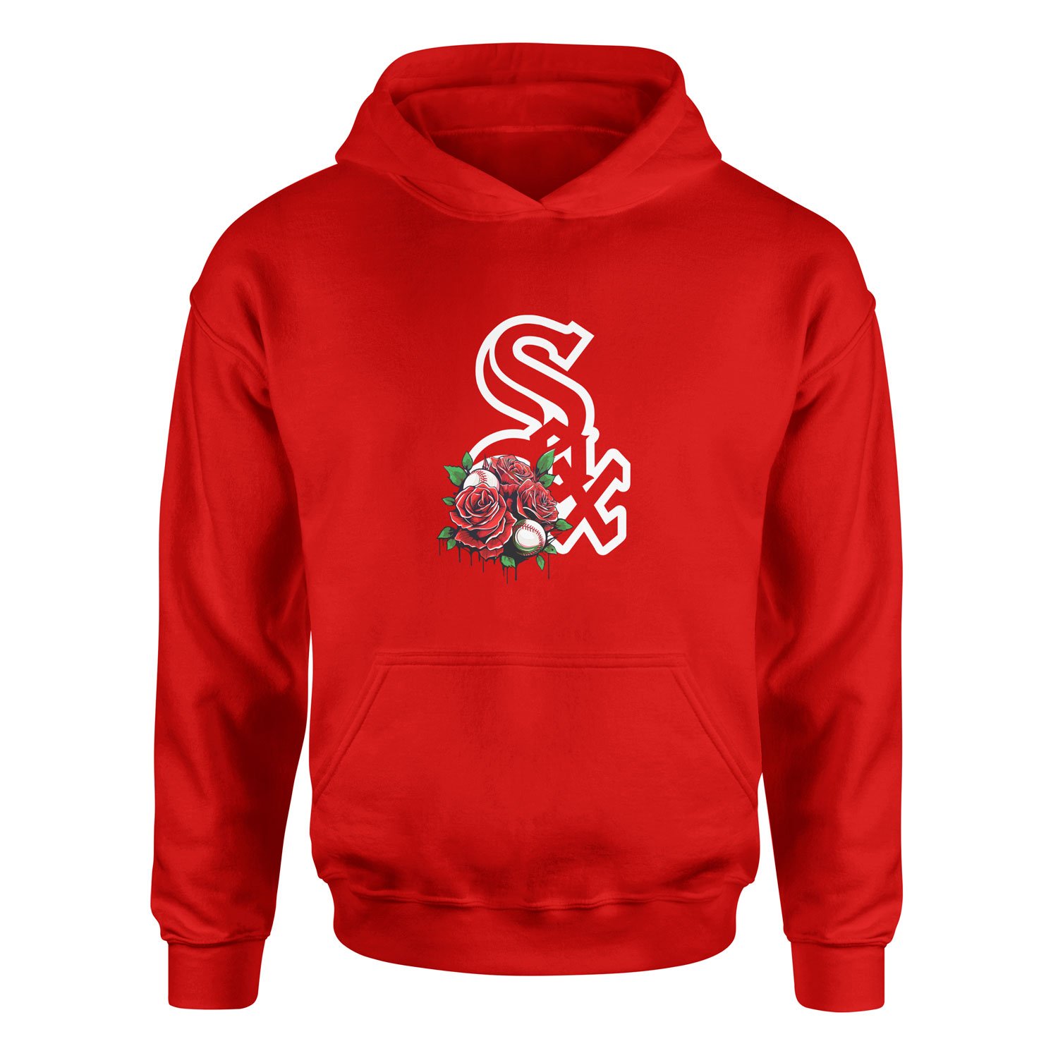 Chicago White Sox Roses Hoodie XXL - Kırmızı