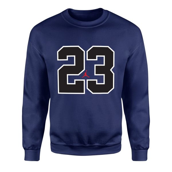 Air Jordan 23 Sweatshirt L - İndigo Mavisi