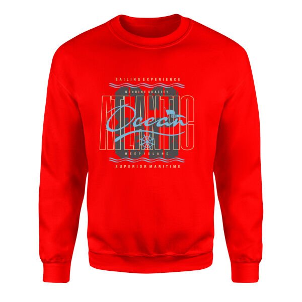 Atlantic Ocean Sweatshirt M - Kırmızı