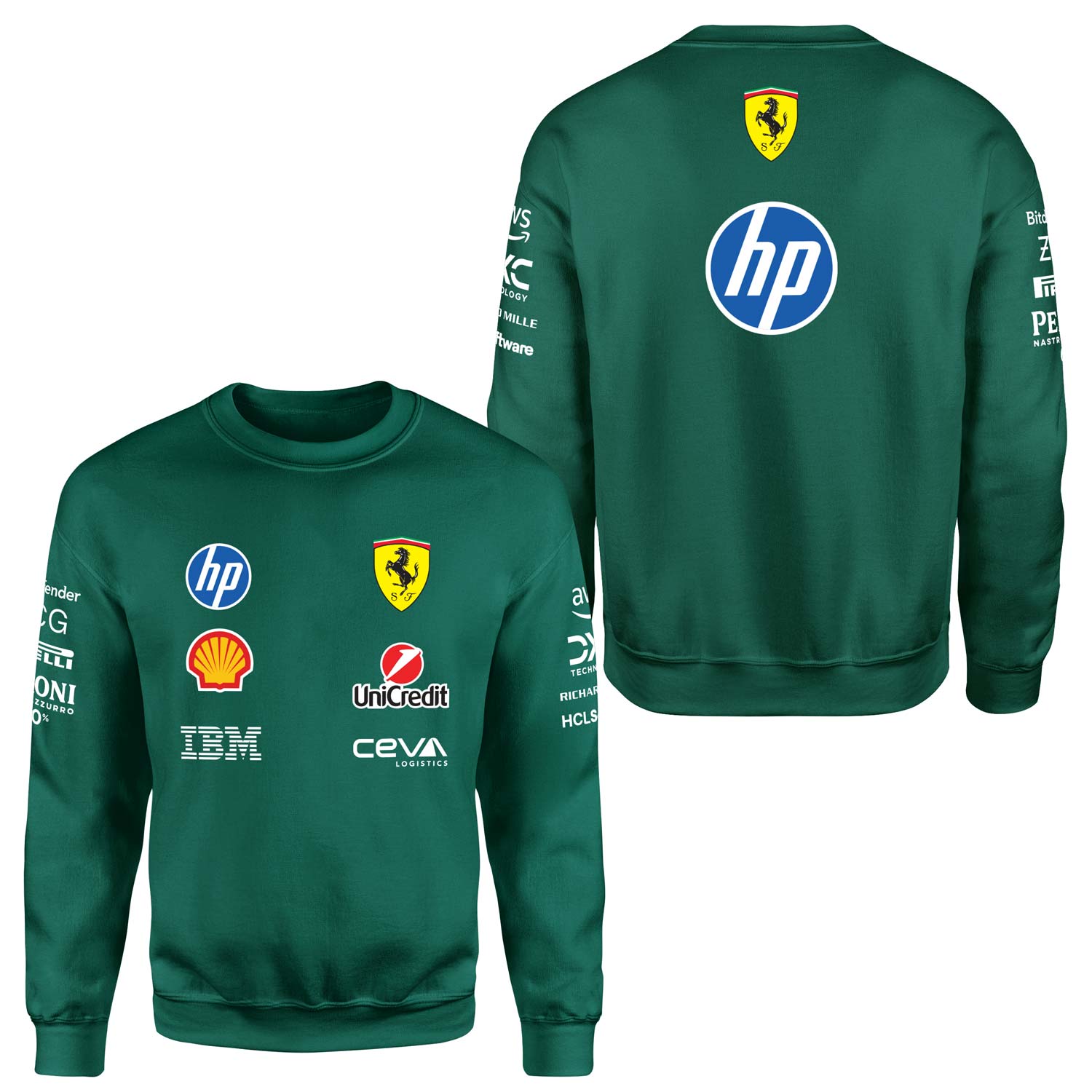 Scuderia Ferrari Teamline 2025 Sweatshirt XL - Nefti Yeşili