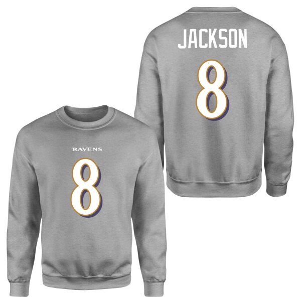 Lamar Jackson Baltimore Ravens Sweatshirt XXL - Gri