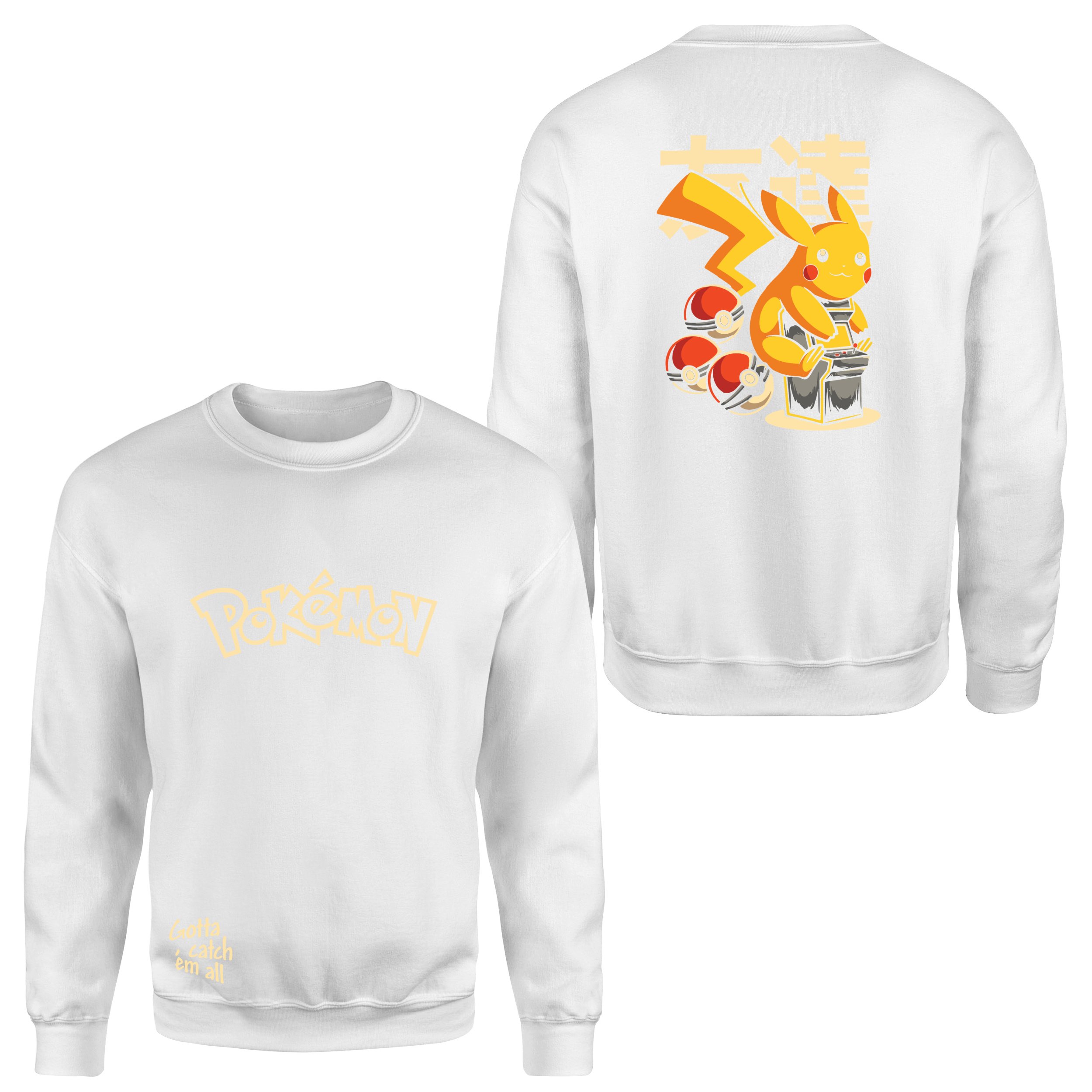 POKEMON Pikachu SE Sweatshirt M - Beyaz