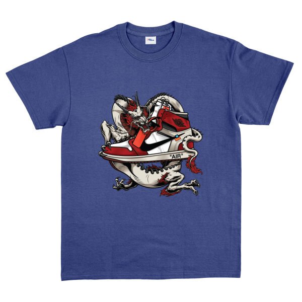 Air Jordan Dragon Tişört XL - İndigo Mavisi