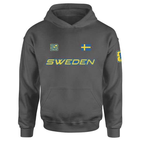 İsveç 2026 Hoodie S - Füme