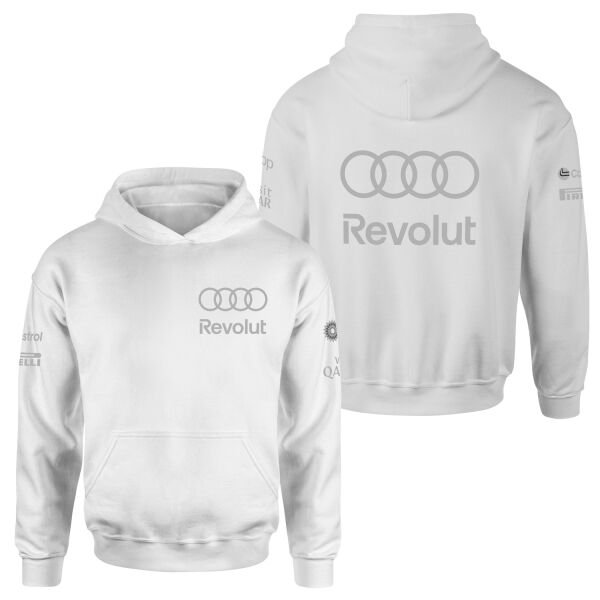 Audi Revolut Racing Hoodie S - Beyaz