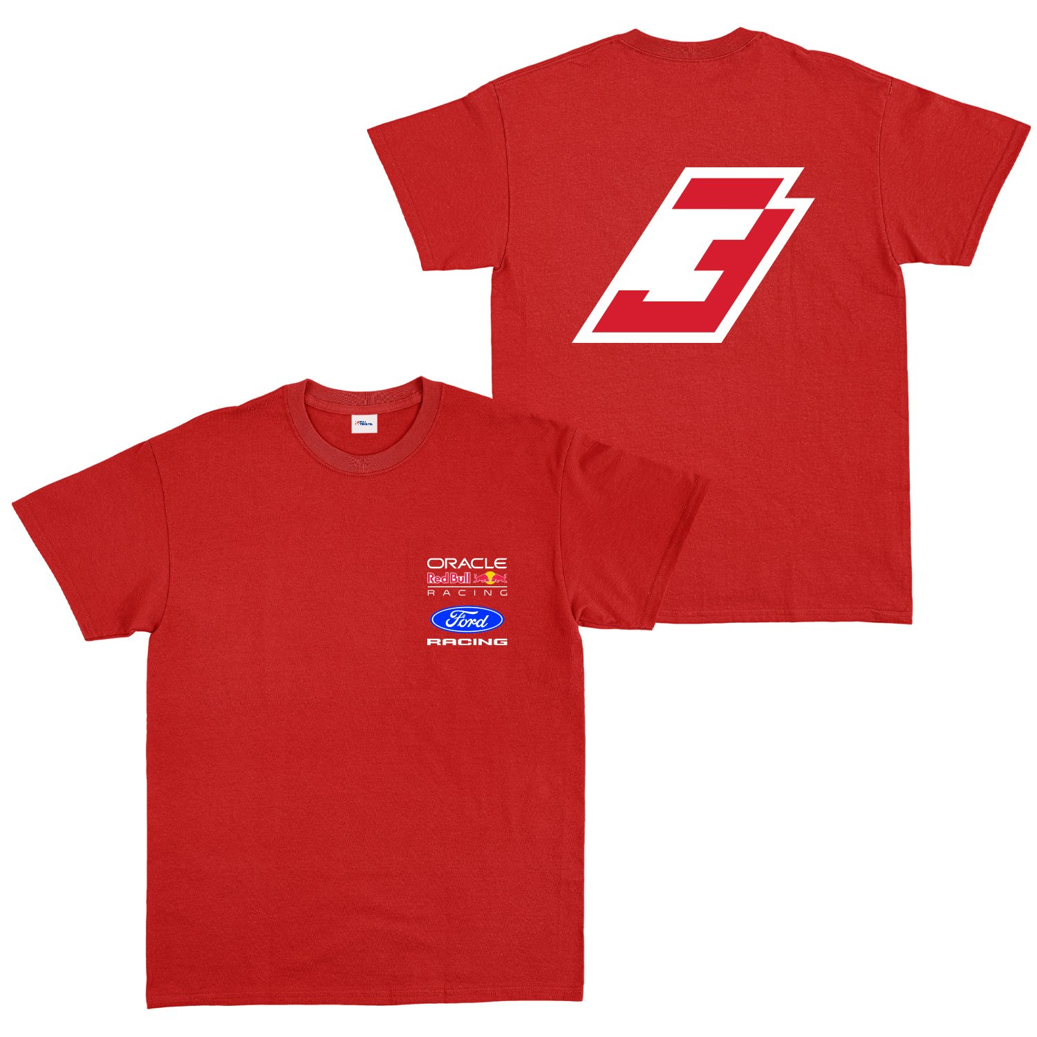 Max Verstappen Red Bull Jersey Tişört L - Kırmızı