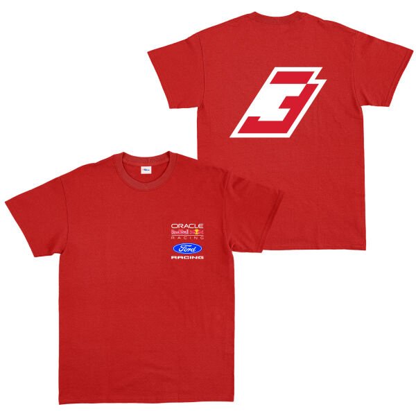 Max Verstappen Red Bull Jersey Tişört L - Kırmızı