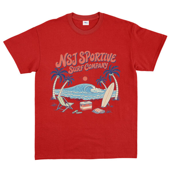 NSJ Sportive Surf Company 2026 Tişört XL - Kırmızı