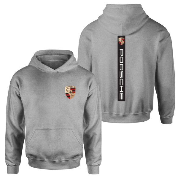 Porsche V Graphic Black Hoodie M - Gri