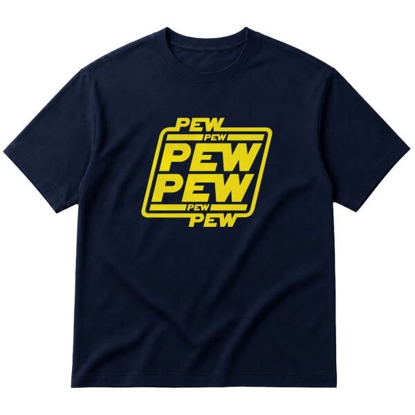 Pew Pew Pew Oversize Tişört