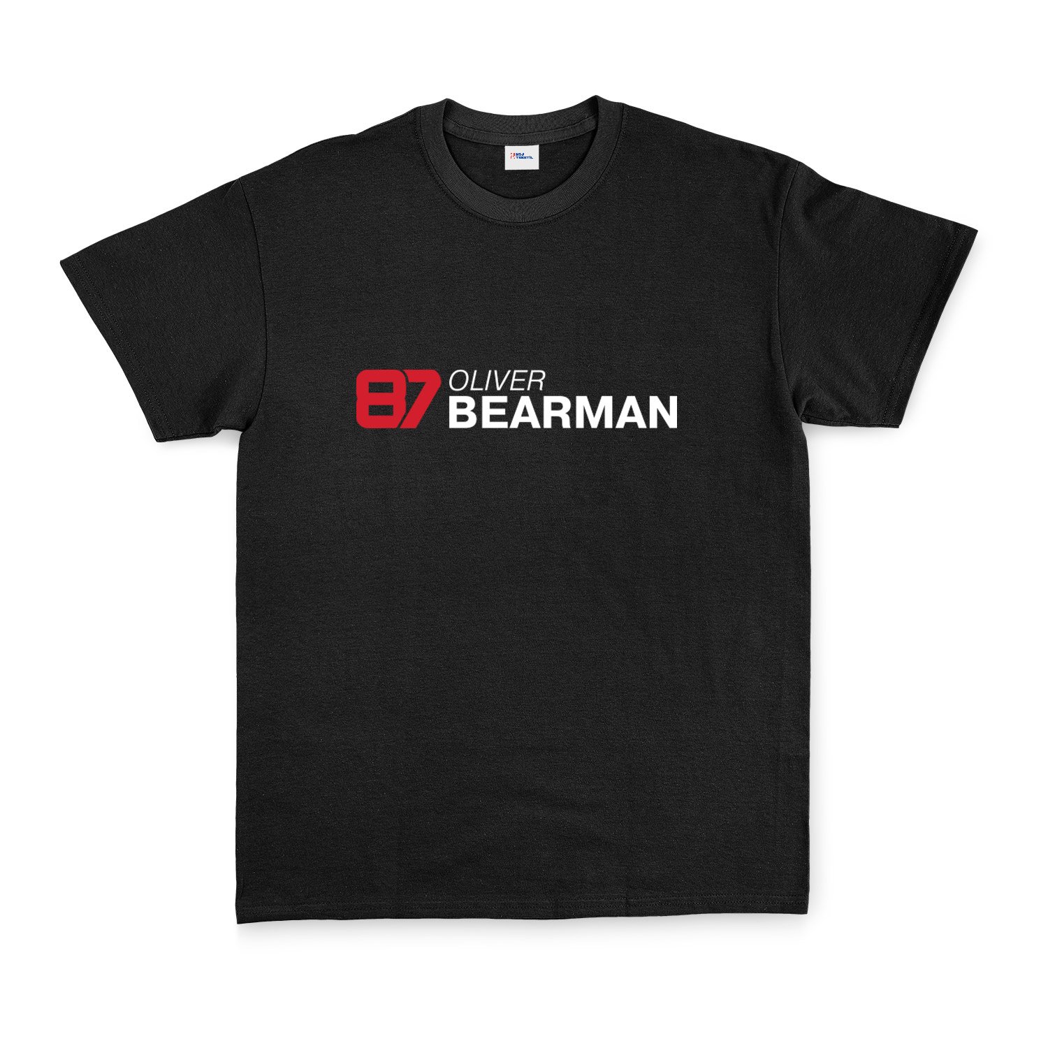 Oliver Bearman 87 Tişört XXL - Siyah