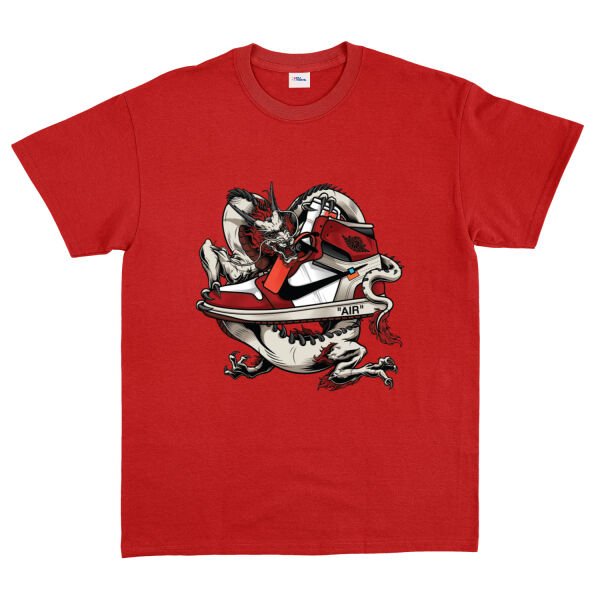 Air Jordan Dragon Tişört L - Kırmızı