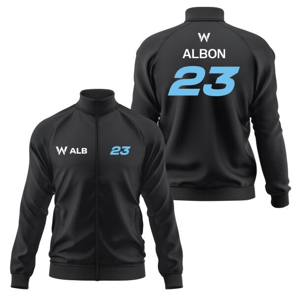 Alexander Albon 23 Driver Basic Fermuarlı Sweatshirt L - Siyah