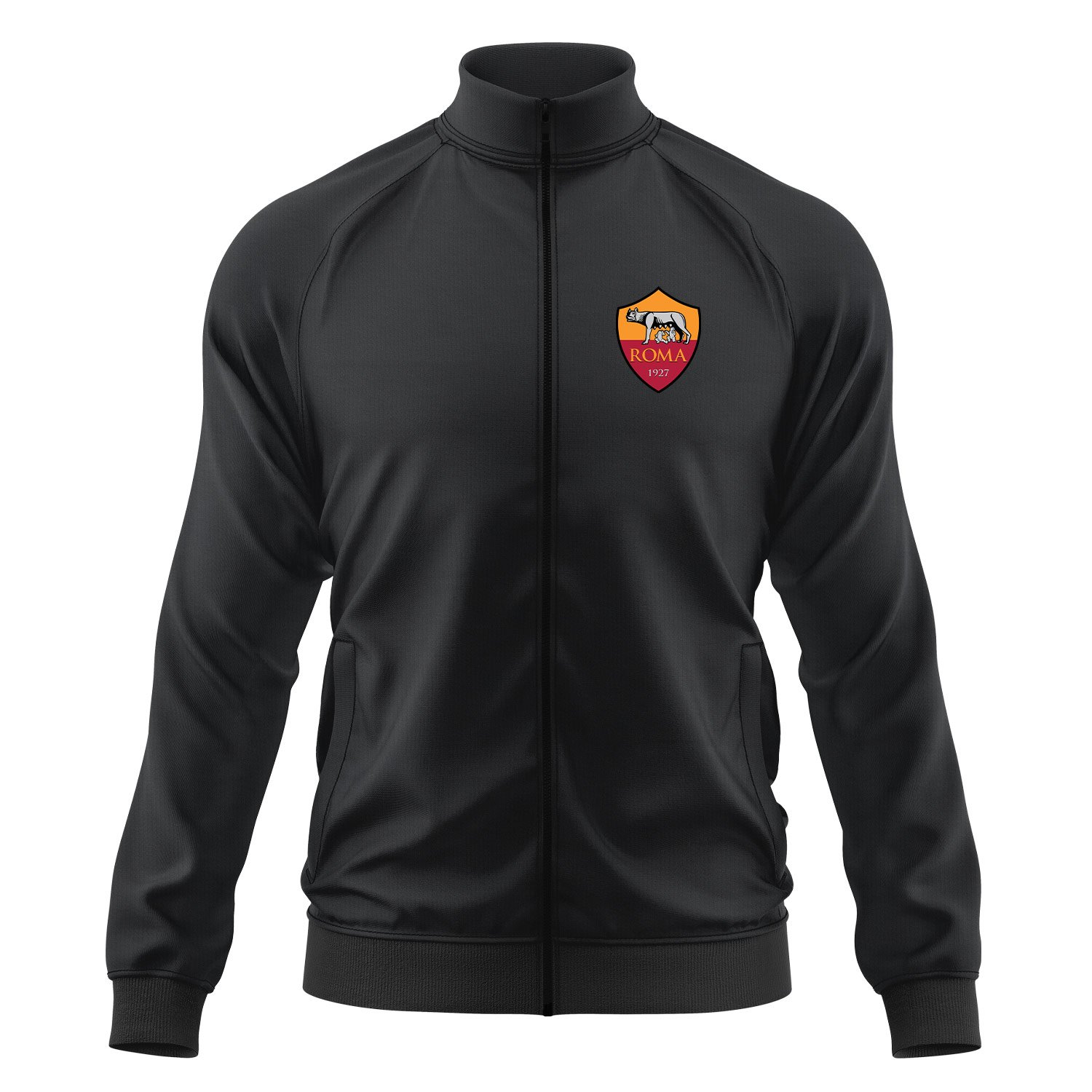 Roma Fermuarlı Sweatshirt XL - Siyah